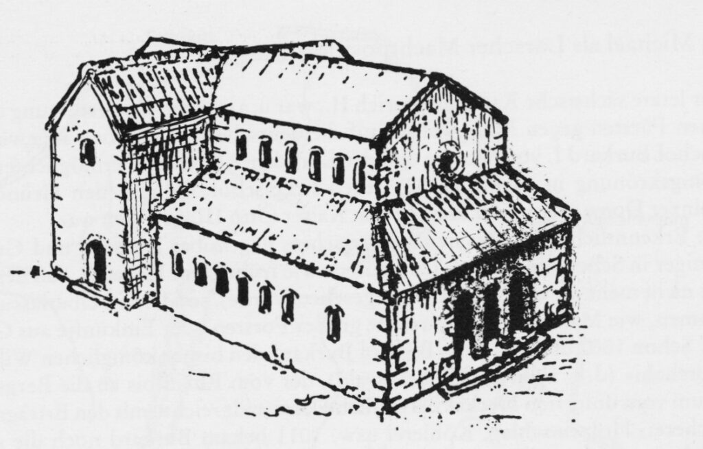 Mögliche Rekonstruktion St Michael im 10. Jh. v.Moers-Messmer 1987